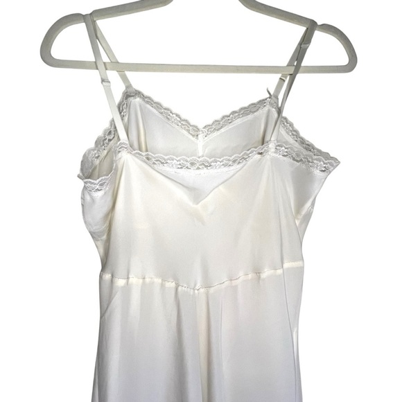 Vintage Maxi Slip Dress With Lace Trim Size 34 Medium - Picture 5 of 11
